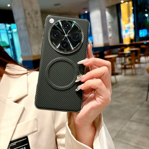 Funda De Fibra De Carbono Con Anillo Magnético Incorporado, Altura De Lente, Totalmente Envuelta Para Oppo Find X8 Ultra X8s + X8 Pro X8s Lens Protect