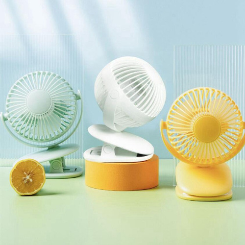 Miniventilador De Sobremesa Para Cochecito De Bebé De 720°,