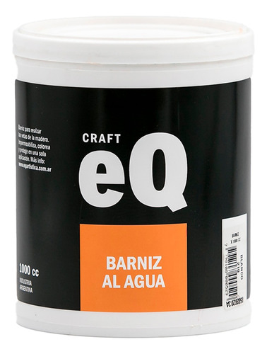 Barniz Al Agua Eq Arte 1 Litro Colores