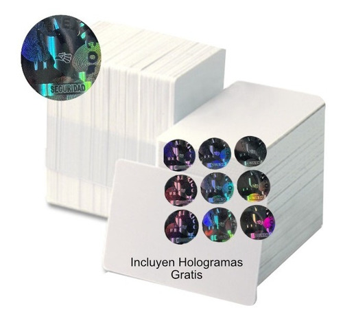 Hologramas Gratis 100 Credenciales Pvc, Tarjetas Epson L800