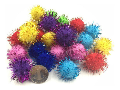 Nuevo Bola De Pelo De Colores Con Pompones Bolas 200