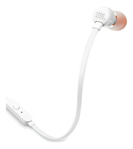Fone De Ouvido Para Jbl Tune110 In-ear Black Som Grave Alto Cor Branco