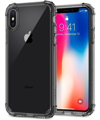 Apple iPhone X Spigen Crystal Shell Carcasa Antichoque