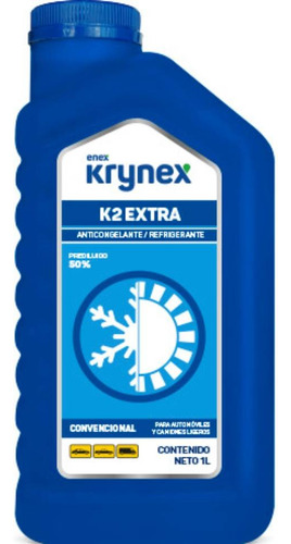 Refrigerante Anticongelante Krynex K2 Extra 50% 1 Litro