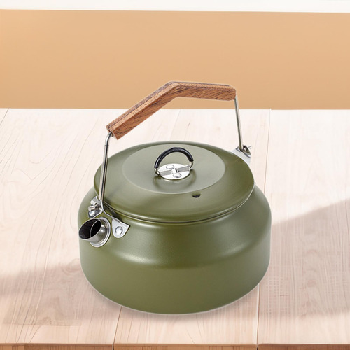 Camping Kettle Coffee Bof De Agua Fácil De Limpiar Verde