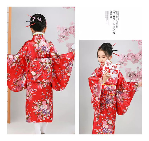 Roupas De Meninas Quimono Manga Longa Roupas Japonesas