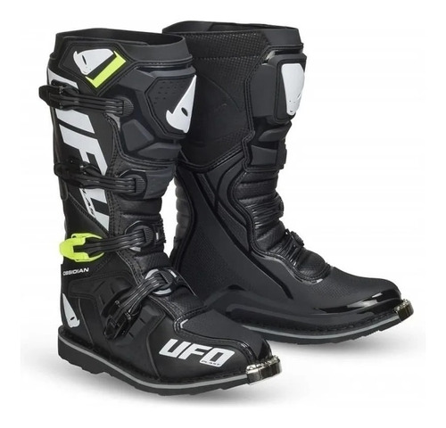 Botas Motocross Enduro Ufo Obsidian Off Road Negro 42