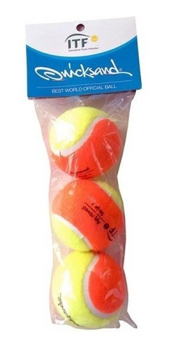 Imagem 1 de 2 de Bola De Beach Tennis Quicksand Saco Com 03 Unidades