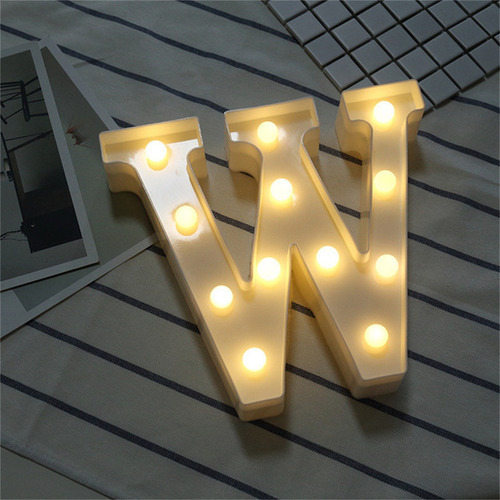 Lámpara Led Up Sign, 26 Luces Con Letras Y Números Del Alfab Color Fix