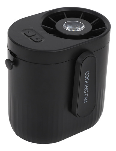 Ventilador Con Clip De Cintura Recargable Negro Negro Profes
