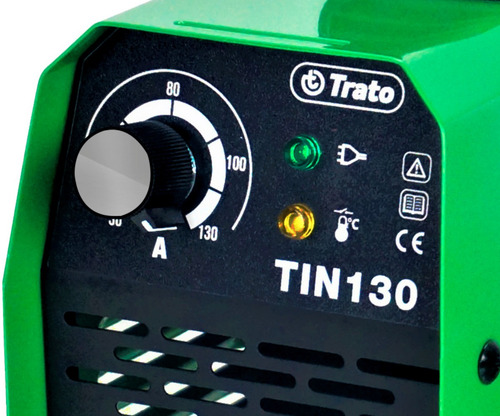 Máquina Solda Inversora 130a Mma Tin130 220v Trato
