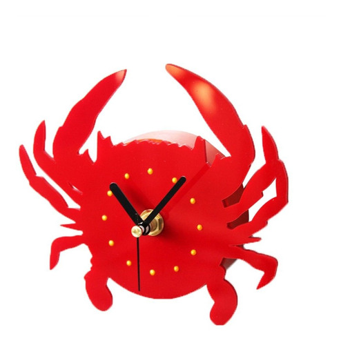 Vorcool Reloj De Pared Con Diseño De Cangrejo De Dibujos Ani