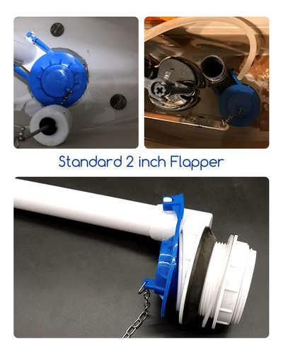 Flapper Wc Cadena Acero Inoxidable Estanque Baño