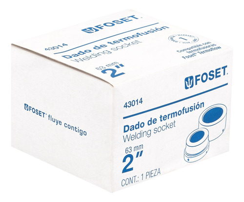 Dado Para Termofusora De 2´´ (63 Mm), Foset 43014