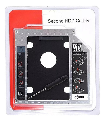 Adaptador Caddy 2do Disco Duro Laptop 9.5mm