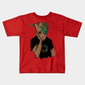 Remera Dragonfly Negra Y Blanca Groot Guardianes Col. A 12