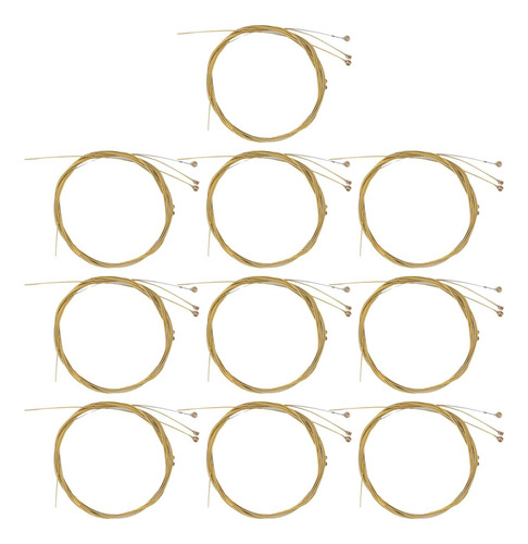 Juego De 10 Cuerdas De Guitarra Cuerdas De Guitarra Dorado