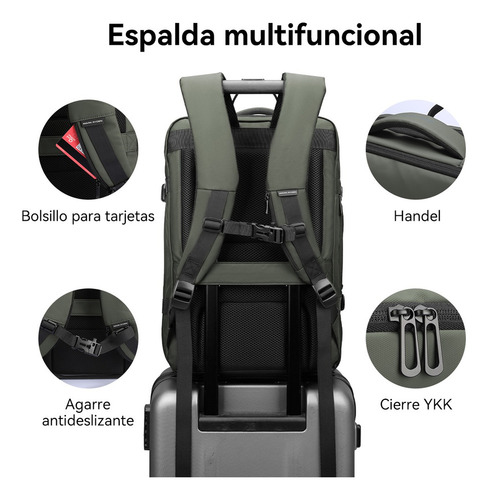 Mochila Impermeable Para Computadora Portátil De 17 Pulgadas