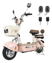 Comprar HONEY WHALE Bicicleta Electric U4s Con Alarma Máxima Moto Electrico Motor 680W Velocidad Máxima 45KM\u002FH Autonomía 60KM Baterías de Capacidad 20AH HONEYWHALE Motobici Electrica Color Rosa Pálido