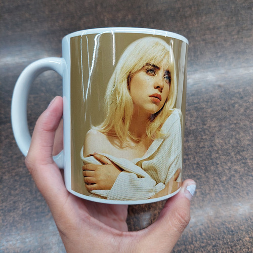 Taza Cerámica Billie Eilish Happier Than Ever (vario Modelos Blanco Happier Than Ever Billie Eilish