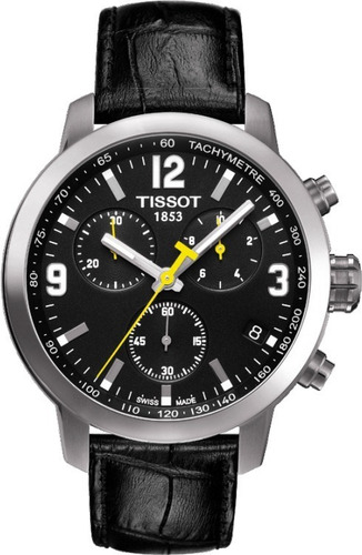 Tissot Prc 200 Quartz Chronograph Safira T055.417.16.057.00 Preto Prateado Preto