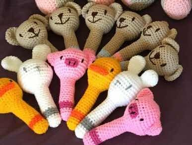 Sonajeros Amigurumi De Animales. Tejidos A Crochet