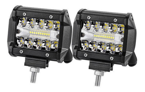 Par Faros Auxiliares 20 Led 60w Spot + Flood Off Road 4x4