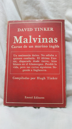 David Tinker Malvinas Carta De Un Marino Inglés