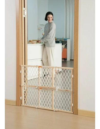 Puerta De Seguridad Para Bebés Estándar 26 A 42 Pulgadas Crema