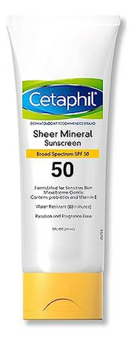 Protección Solar Corporal Cetaphil Sheer Mineral Sunscreen L