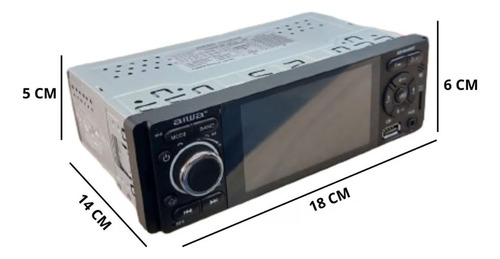 Auto Radio Aiwa Táctil 4 Pulgadas 1 Din Bluetooth Mirrorlink
