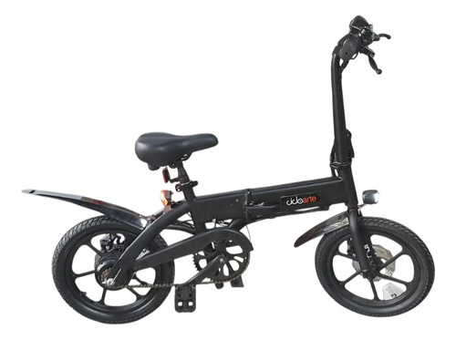 Bicicleta Eletrica Bike Dobravel Bateria Litio 36v 350watts Cor Preto