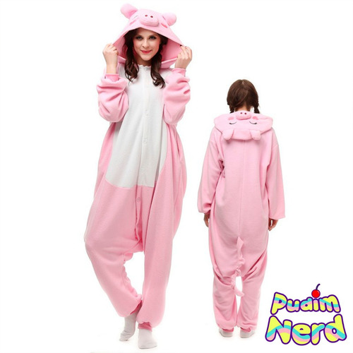 Porco Porquinho Pijama Macacão Kigurumi - Pronta Entrega