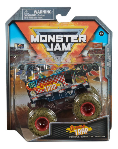 Monster Jam Vehículo Metálico 1:64 Grease Trap 6067662