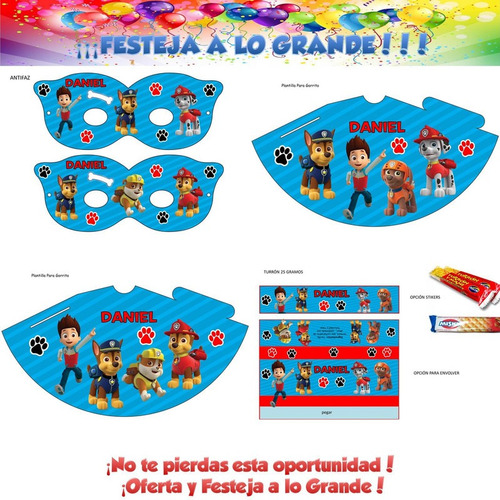 Paw Patrol Para Imprimir Decoración Cumple Candy
