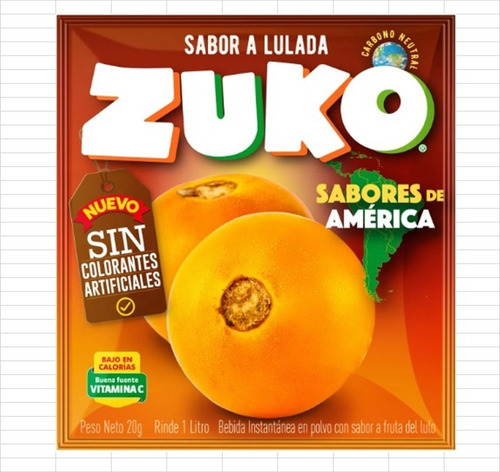 Jugo Zuko En Polvo Sabor Lulada X 50 Sobres