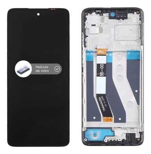 Frontal Tela Display Lcd P/ Moto G62 5g Xt2223 Aro + Cor Preto