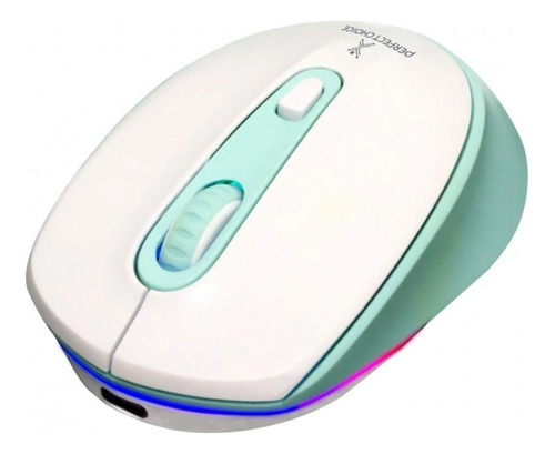 Mouse Ergonómico Perfect Choice Óptico Lumier Inalámb /v Color Blanco