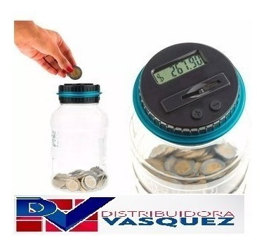 Imagen 1 de 4 de Alcancia Digital Cuenta Monedas Con Pantalla Lcd Oferta