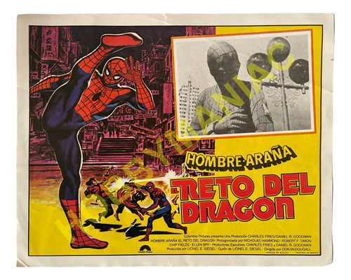 Afiche Poster Cine Hombre Araña Spiderman El Reto Del Dragon