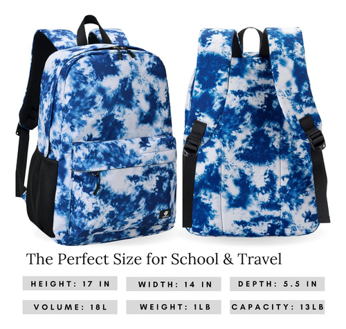 Mochila Escolar Fenrici Color Azul Para Computadora