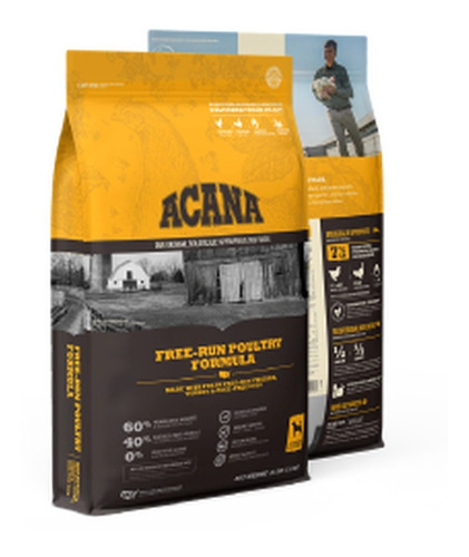 Acana Dog Free-run Poultry 25lb -11.3kg - Kg A $32500