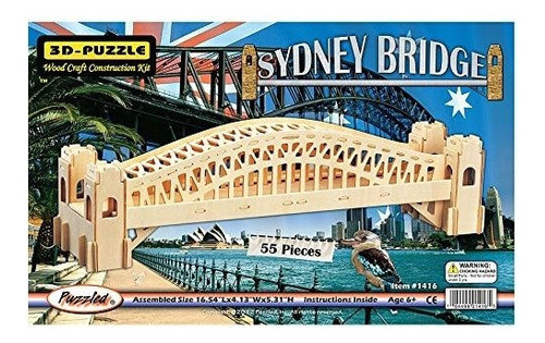 Rompecabezas Desconcertado Puente De Sydney Madera Natural R