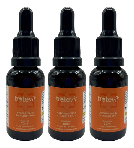 Tratevit - Compre 3 Pague 2 Vitaminas Líquido - Caixa 3 Uni Sabor Natural