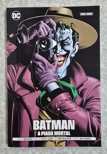 Batman A Piada Mortal Dc De Bolso De Alan Moore E Ed Brubaker Ed. Panini Hq (Usado)