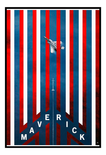 Cuadro Premium Poster 33x48cm Top Gun Estados Unidos