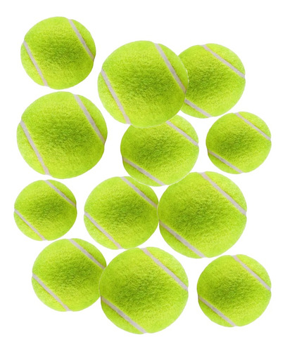 Kit Pelotas Tenis X12 Und Deporte Juego Tennis Raquetas