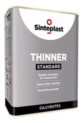 Thinner Standard Diluyente Sinteplast 4 Lts