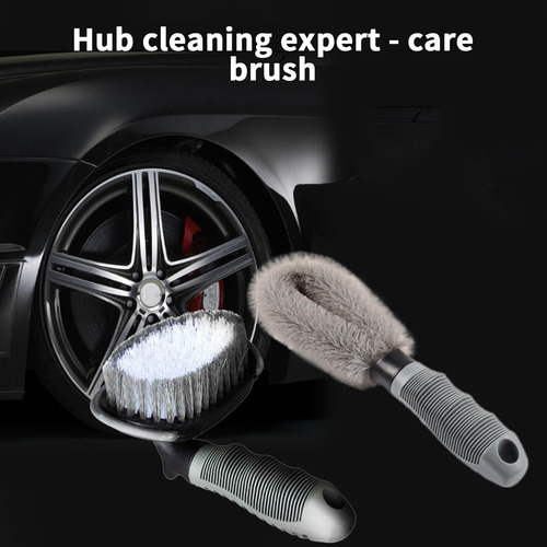 Cepillo Para Neumáticos De Coche Con Cabeza Curva Grande, Po