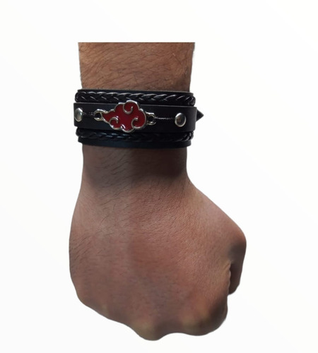 Pulseira Bracelete Akatsuki Nuvem Anime Naruto Otaku